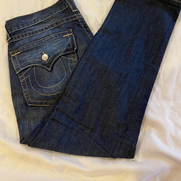 TRUE RELIGION slim flap jeans 34/30 - Picture 8 of 14